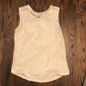 Front lace sleeveless top